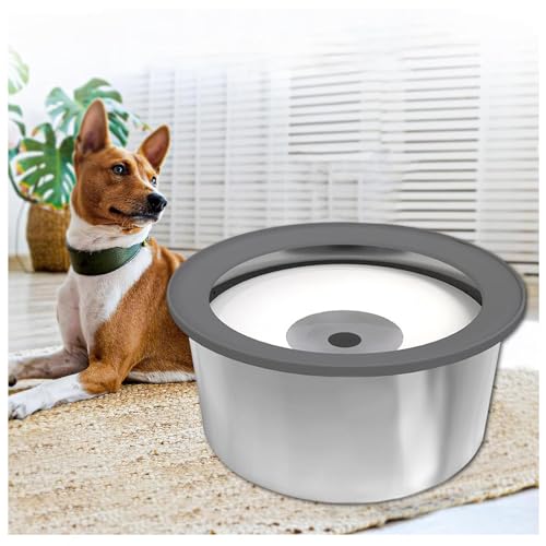 Anti Schlabber Wassernapf 2L, Anti-Schwapp Auslaufsicher Hundenapf Edelstahl, für Haustiere Hunde Katzen Geeignet für Haus, Auto Anti Schlabber Wassernapf 2L, Anti-Schwapp Auslaufsicher Hundenapf Edelstahl, für Haustiere Hunde Katzen Geeignet für Haus, Auto von MeLtor