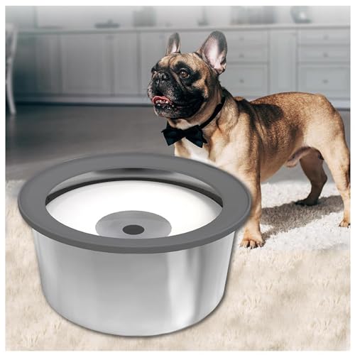 Anti Schlabber Wassernapf 2L, Anti-Schwapp Auslaufsicher Hundenapf Edelstahl, für Haustiere Hunde Katzen Geeignet für Haus, Auto Anti Schlabber Wassernapf 2L, Anti-Schwapp Auslaufsicher Hundenapf Edelstahl, für Haustiere Hunde Katzen Geeignet für Haus, Auto von MeLtor