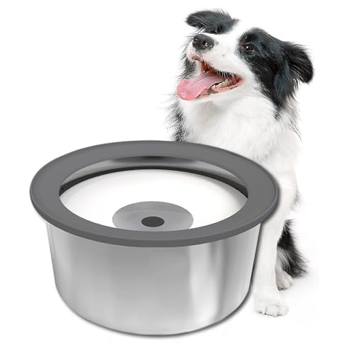 Anti Schlabber Wassernapf 2L, Anti-Schwapp Auslaufsicher Hundewassernapf, für Haustiere Hunde Katzen Geeignet für Haus, Auto von MeLtor