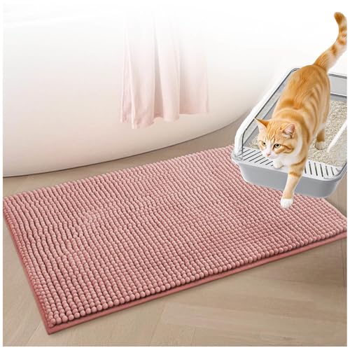 MeLtor Katzenklo Matte 60x150cm, Katzen Matte Weich Saugfähige Unterlage Katzenklo rutschfeste von MeLtor