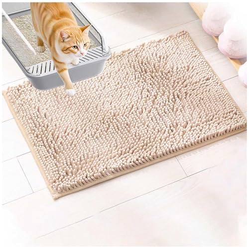 MeLtor Matte Katzenklo 60x150cm, Katzenklo Unterlage Groß Weich Saugfähige Katzen Teppich Leicht Zu Reinigen von MeLtor