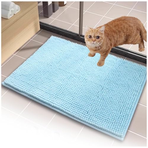 MeLtor Matte Katzenklo 60x150cm, Katzenmatte Weich Saugfähige Katzenklo Unterlage Groß rutschfeste von MeLtor