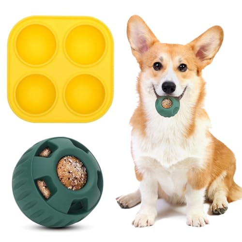MeYuxg Futterball für Hunde, Snackball Hund, Pädagogische Spielzeugbälle Leckerli-Spender, Hundefutterbälle, Befüllbares Interaktives Hundespielzeug, Sicher für Hunde Interaktive MeYuxg Futterball für Hunde, Snackball Hund, Pädagogische Spielzeugbälle Leckerli-Spender, Hundefutterbälle, Befüllbares Interaktives Hundespielzeug, Sicher für Hunde Interaktive von MeYuxg