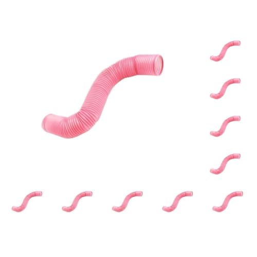 10er-Set Antifouling-Kunststoffmaterial – Schützen Sie Ihr Haustier vor Schäden, einfach zu bedienen, ABS-Tunnel für Nerz/Meerschweinchen, tragbares Haustierspielzeug, Rosa, 100 x 10 cm 10er-Set Antifouling-Kunststoffmaterial – Schützen Sie Ihr Haustier vor Schäden, einfach zu bedienen, ABS-Tunnel für Nerz/Meerschweinchen, tragbares Haustierspielzeug, Rosa, 100 x 10 cm von Mealoodiousmusea