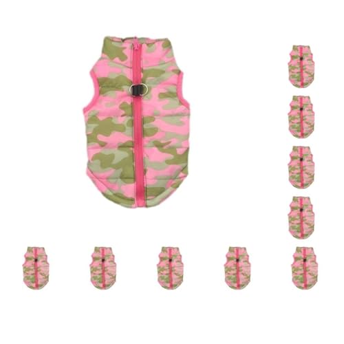 10er-Set Experience Ultimate Comfort Suitable Size Winter Pet Clothes Polyester Small Dog And Cat Padded Winter Clothing Dog Coat Pink Camouflage XL 10er-Set Experience Ultimate Comfort Suitable Size Winter Pet Clothes Polyester Small Dog And Cat Padded Winter Clothing Dog Coat Pink Camouflage XL von Mealoodiousmusea