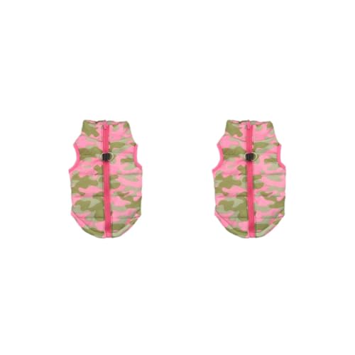 2 Sets Experience Ultimate Comfort Suitable Size Winter Pet Clothes Polyester Small Dog And Cat Padded Winter Clothing Dog Coat Pink Camouflage XS 2 Sets Experience Ultimate Comfort Suitable Size Winter Pet Clothes Polyester Small Dog And Cat Padded Winter Clothing Dog Coat Pink Camouflage XS von Mealoodiousmusea