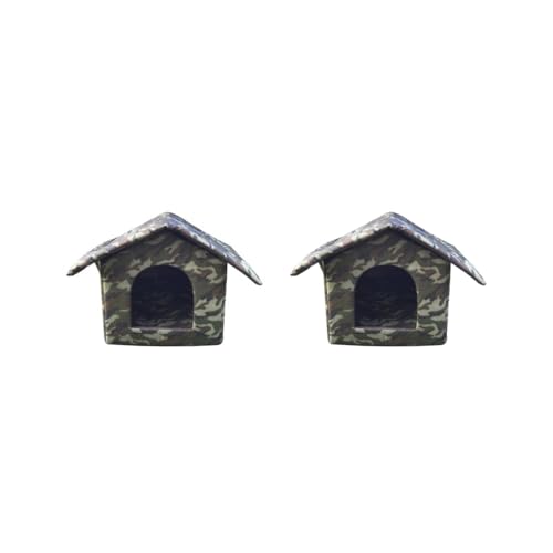 2er-Set Katzennest, verformt sich nicht und feine Nähte, sorgt für langlebiges OxfordTuch, Zeltkabine, Haustierhaus, Katzenhaus, Camouflage, Modell: L: 45 x 43 x 40 cm, L: 45 x 43 x 40 cm 2er-Set Katzennest, verformt sich nicht und feine Nähte, sorgt für langlebiges OxfordTuch, Zeltkabine, Haustierhaus, Katzenhaus, Camouflage, Modell: L: 45 x 43 x 40 cm, L: 45 x 43 x 40 cm von Mealoodiousmusea