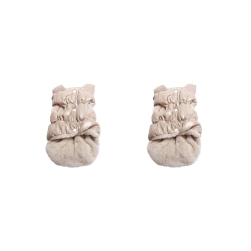 2er-Set warme Wintermäntel für Hunde, Wintermantel, Weste, Daunenjacke, Übergröße, Champagner von Mealoodiousmusea