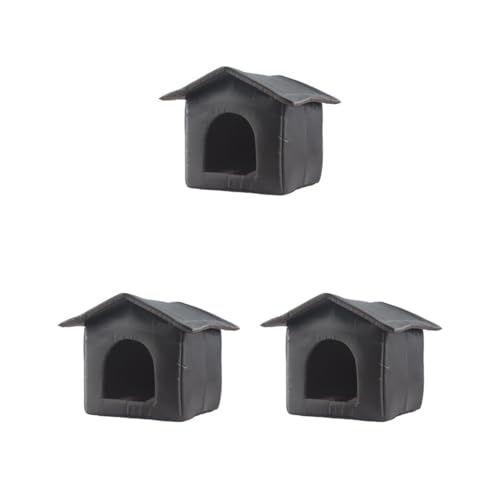 3er-Set Katzennest, verformt sich nicht und feine Nähte, sorgt für langlebiges OxfordTuch, Zeltkabine, Haustierhaus, Katzenhaus, schwarz, M: 40 x 38 x 35 cm, M: 40 x 38 x 35 cm 3er-Set Katzennest, verformt sich nicht und feine Nähte, sorgt für langlebiges OxfordTuch, Zeltkabine, Haustierhaus, Katzenhaus, schwarz, M: 40 x 38 x 35 cm, M: 40 x 38 x 35 cm von Mealoodiousmusea