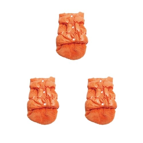 3er-Set warme Wintermäntel für Hunde, Wintermantel, Weste, Welpen, Daunenjacke, Kleidung, Übergröße, Orange, Größe XS 3er-Set warme Wintermäntel für Hunde, Wintermantel, Weste, Welpen, Daunenjacke, Kleidung, Übergröße, Orange, Größe XS von Mealoodiousmusea