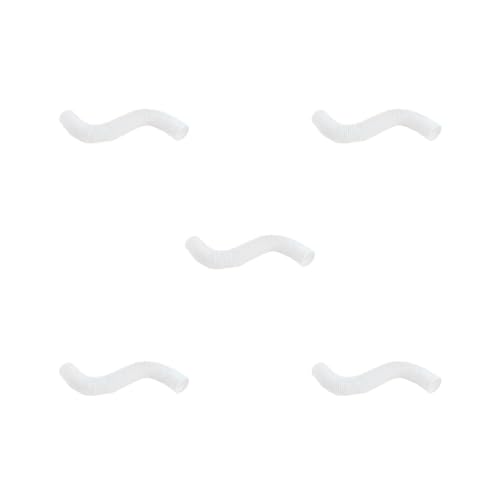 5er-Set Antifouling-Kunststoffmaterial – Schützen Sie Ihr Haustier vor Schäden, einfach zu bedienen, ABS-Tunnel für Nerz/Meerschweinchen, tragbares Haustierspielzeug, weiß, 100 x 10 cm von Mealoodiousmusea