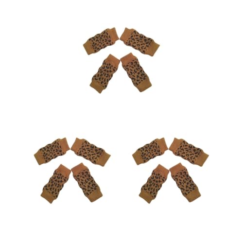 Beinwärmer für Hunde, bequem, exquisites Handwerk, ungiftig, geruchlose Baumwolle, Haustier-Kniestrümpfe, Hundesocken, Leopardenmuster, Größe M, 3 Stück Beinwärmer für Hunde, bequem, exquisites Handwerk, ungiftig, geruchlose Baumwolle, Haustier-Kniestrümpfe, Hundesocken, Leopardenmuster, Größe M, 3 Stück von Mealoodiousmusea