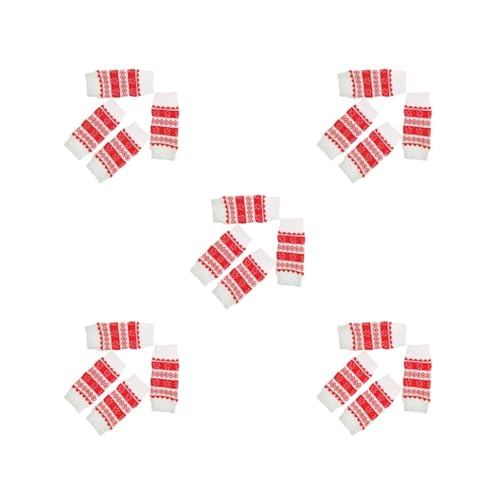 Hunde-Beinwärmer, bequem, exquisites Handwerk, ungiftige, geruchlose Baumwolle, Haustier-Kniewärmer, 5 Stück, 4 Stück Hunde-Beinwärmer, bequem, exquisites Handwerk, ungiftige, geruchlose Baumwolle, Haustier-Kniewärmer, 5 Stück, 4 Stück von Mealoodiousmusea