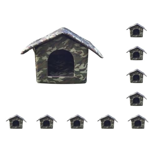 Katzennest, verformt sich nicht und feine Nähte, sorgt für eine lange Lebensdauer, Oxford-Stoff, Zeltkabine, Haustierhaus, Katzenhaus, Camouflage, Modell L: 45 x 43 x 40 cm, L: 45 x 43 x 40 cm, 10 Katzennest, verformt sich nicht und feine Nähte, sorgt für eine lange Lebensdauer, Oxford-Stoff, Zeltkabine, Haustierhaus, Katzenhaus, Camouflage, Modell L: 45 x 43 x 40 cm, L: 45 x 43 x 40 cm, 10 von Mealoodiousmusea
