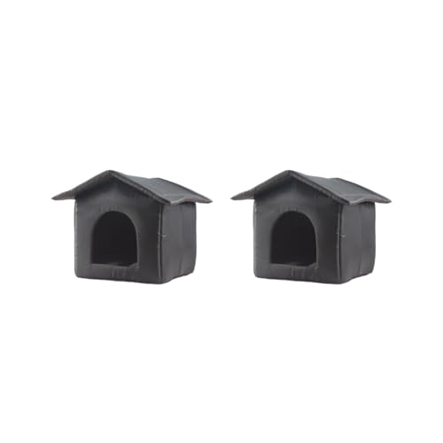 Katzennest, verformt sich nicht und feine Nähte, sorgt für eine lange Lebensdauer, Oxford-Stoff, Zeltkabine, Haustierhaus, Katzenhaus, schwarz, L: 45 x 43 x 40 cm, L: 45 x 43 x 40 cm Katzennest, verformt sich nicht und feine Nähte, sorgt für eine lange Lebensdauer, Oxford-Stoff, Zeltkabine, Haustierhaus, Katzenhaus, schwarz, L: 45 x 43 x 40 cm, L: 45 x 43 x 40 cm von Mealoodiousmusea