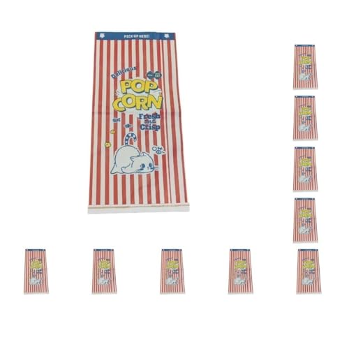 Mealoodiousmusea 10er-Set Popcorn-Kraftpapiertüten für Haustiere, natürlich und schadstofffrei, speziell für Katzen mit mehreren Schichten, Popcorn-Papier von Mealoodiousmusea
