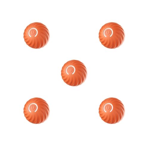 Mealoodiousmusea 5er-Set Lustiges Spielen mit intelligentem selbstbeweglichem Ball, revolutionär, für aktive Haustiere, TPR, intelligenter selbstbewegender Ball mit 2 Modi, nachhaltig, Orange Mealoodiousmusea 5er-Set Lustiges Spielen mit intelligentem selbstbeweglichem Ball, revolutionär, für aktive Haustiere, TPR, intelligenter selbstbewegender Ball mit 2 Modi, nachhaltig, Orange von Mealoodiousmusea