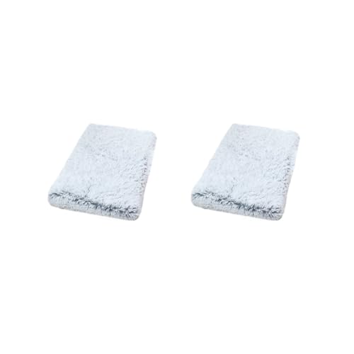 Mealoodiousmusea Hundebett-Set, 2er-Set, geeignet für alle Rassen, leicht zu reinigen, Polyester, Haustiermatte, verschiedene Farben und Größen, Grau-Weiß, XL 100 x 60 x 10 cm Mealoodiousmusea Hundebett-Set, 2er-Set, geeignet für alle Rassen, leicht zu reinigen, Polyester, Haustiermatte, verschiedene Farben und Größen, Grau-Weiß, XL 100 x 60 x 10 cm von Mealoodiousmusea