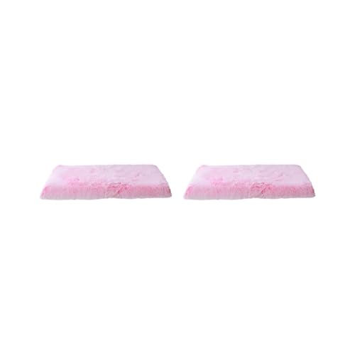 Mealoodiousmusea Hundebett-Set, 2er-Set, geeignet für alle Rassen, leicht zu reinigen, Polyester, Haustiermatte, verschiedene Farben und Größen, Rosa, Weiß, L 75 x 50 x 7 cm Mealoodiousmusea Hundebett-Set, 2er-Set, geeignet für alle Rassen, leicht zu reinigen, Polyester, Haustiermatte, verschiedene Farben und Größen, Rosa, Weiß, L 75 x 50 x 7 cm von Mealoodiousmusea
