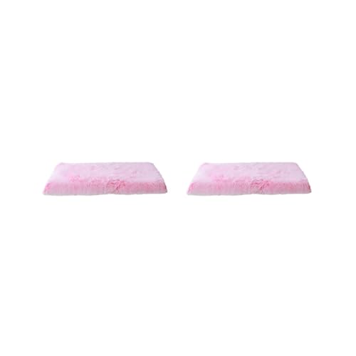 Mealoodiousmusea Hundebett-Set, 2er-Set, geeignet für alle Rassen, leicht zu reinigen, Polyester, Haustiermatte, verschiedene Farben und Größen, Rosa, Weiß, S 40 x 30 x 5 cm Mealoodiousmusea Hundebett-Set, 2er-Set, geeignet für alle Rassen, leicht zu reinigen, Polyester, Haustiermatte, verschiedene Farben und Größen, Rosa, Weiß, S 40 x 30 x 5 cm von Mealoodiousmusea