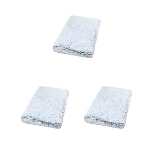 Mealoodiousmusea Hundebett-Set, 3er-Set, geeignet für alle Rassen, leicht zu reinigen, Polyester, Haustiermatte, verschiedene Farben und Größen, Grau-Weiß, XL 100 x 60 x 10 cm Mealoodiousmusea Hundebett-Set, 3er-Set, geeignet für alle Rassen, leicht zu reinigen, Polyester, Haustiermatte, verschiedene Farben und Größen, Grau-Weiß, XL 100 x 60 x 10 cm von Mealoodiousmusea