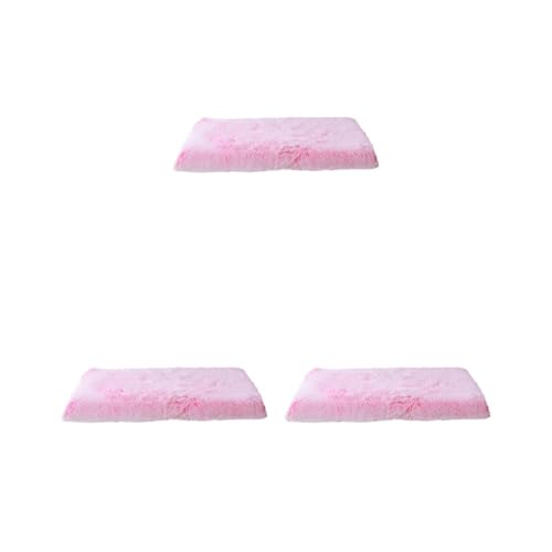 Mealoodiousmusea Hundebett-Set, 3er-Set, geeignet für alle Rassen, leicht zu reinigen, Polyester, Haustiermatte, verschiedene Farben und Größen, Rosa, Weiß, L 75 x 50 x 7 cm Mealoodiousmusea Hundebett-Set, 3er-Set, geeignet für alle Rassen, leicht zu reinigen, Polyester, Haustiermatte, verschiedene Farben und Größen, Rosa, Weiß, L 75 x 50 x 7 cm von Mealoodiousmusea