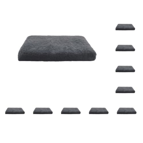 Mealoodiousmusea Hundebett-Set, geeignet für alle Rassen, leicht zu reinigen, Polyester, Haustiermatte, verschiedene Farben und Größen, Dunkelgrau, XL 100 x 60 x 10 cm, 10 Stück Mealoodiousmusea Hundebett-Set, geeignet für alle Rassen, leicht zu reinigen, Polyester, Haustiermatte, verschiedene Farben und Größen, Dunkelgrau, XL 100 x 60 x 10 cm, 10 Stück von Mealoodiousmusea