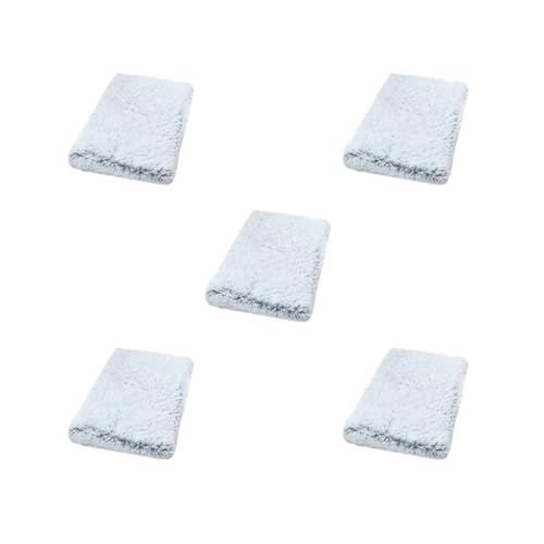Mealoodiousmusea Hundebett-Set, geeignet für alle Rassen, leicht zu reinigen, Polyester, Haustiermatte, verschiedene Farben und Größen, Grau-Weiß, Größe M, 50 x 40 x 5 cm, 5 Stück Mealoodiousmusea Hundebett-Set, geeignet für alle Rassen, leicht zu reinigen, Polyester, Haustiermatte, verschiedene Farben und Größen, Grau-Weiß, Größe M, 50 x 40 x 5 cm, 5 Stück von Mealoodiousmusea