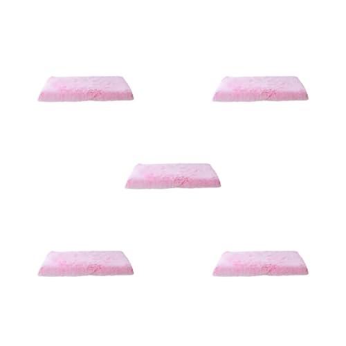 Mealoodiousmusea Hundebett-Set, geeignet für alle Rassen, leicht zu reinigen, Polyester, Haustiermatte, verschiedene Farben und Größen, Rosa, Weiß, XL 100 x 60 x 10 cm, 5er-Set Mealoodiousmusea Hundebett-Set, geeignet für alle Rassen, leicht zu reinigen, Polyester, Haustiermatte, verschiedene Farben und Größen, Rosa, Weiß, XL 100 x 60 x 10 cm, 5er-Set von Mealoodiousmusea