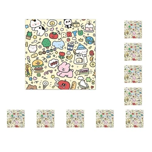 Mealoodiousmusea Katzenstoff, selbstklebend, Anti-Bissschutz, kratzfest, Katzenwickel, zum Schneiden von Nägeln und Fellpflege, 45 x 45 cm, 10 Stück von Mealoodiousmusea