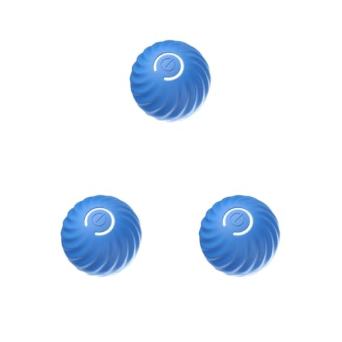 Mealoodiousmusea Lustiges Spielen mit intelligentem selbstbeweglichem Ball, revolutionär, für aktive Haustiere, TPR, intelligenter selbstbewegender Ball, mit 2 Modi, nachhaltig, blau, 3 Stück Mealoodiousmusea Lustiges Spielen mit intelligentem selbstbeweglichem Ball, revolutionär, für aktive Haustiere, TPR, intelligenter selbstbewegender Ball, mit 2 Modi, nachhaltig, blau, 3 Stück von Mealoodiousmusea