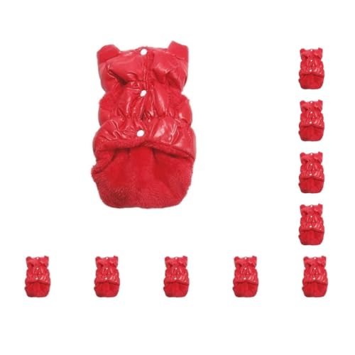 Warme Wintermäntel für Hunde, Wintermantel, Weste, Welpen, Daunenjacke, Kleidung, Übergröße, Rot, Größe XL, 10 Stück Warme Wintermäntel für Hunde, Wintermantel, Weste, Welpen, Daunenjacke, Kleidung, Übergröße, Rot, Größe XL, 10 Stück von Mealoodiousmusea