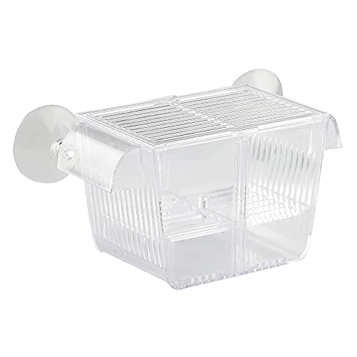 Measury Aufzuchtbecken Aquarium Klein (S), Ablaichkasten/Ablaichbecken für Aquarium, Babybecken Quarantänebecken Zuchtbecken - 132 x 64 x 73 mm von Measury