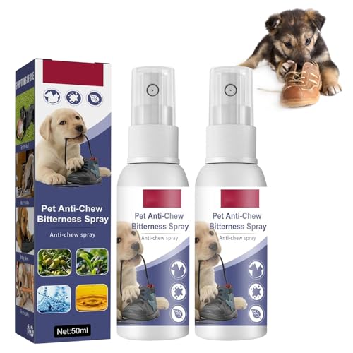 2 Stück Anti Kau Spray Hund, Tierabwehrspray 100ml, Anti Kratz Spray Katzen, Anti Knabber Spray Hunde, Bitterspray Hund, Bitterstoffe Spray, Hält Hunde Wirksam vom Kauen ab Möbel, Kleidung und Schuhe 2 Stück Anti Kau Spray Hund, Tierabwehrspray 100ml, Anti Kratz Spray Katzen, Anti Knabber Spray Hunde, Bitterspray Hund, Bitterstoffe Spray, Hält Hunde Wirksam vom Kauen ab Möbel, Kleidung und Schuhe von Mecctuck