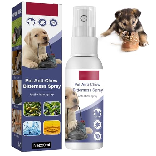 Mecctuck Anti Kau Spray Hund, Tierabwehrspray 50ml, Anti Kratz Spray Katzen, Anti Knabber Spray Hunde, Bitterspray Hund, Bitterstoffe Spray, Hält Hunde Wirksam vom Kauen ab Möbel, Kleidung und Schuhe Mecctuck Anti Kau Spray Hund, Tierabwehrspray 50ml, Anti Kratz Spray Katzen, Anti Knabber Spray Hunde, Bitterspray Hund, Bitterstoffe Spray, Hält Hunde Wirksam vom Kauen ab Möbel, Kleidung und Schuhe von Mecctuck