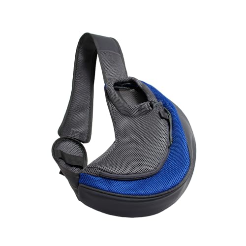 Hundeträger Haustier Schlinge Carrier Komfortable leichte, praktische atmungsaktive Netzverstellbares Wanderbeutel vorne Rotblau Lila S L. (L) von MechKit