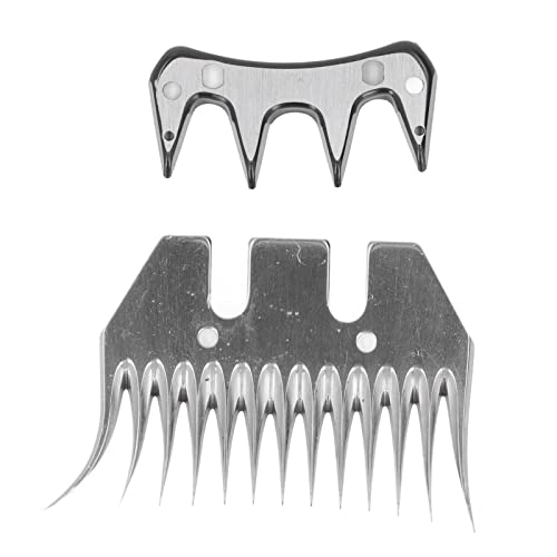 MechKit Schafschere Blade Gebogene 13 Zähne Wolle Clipper Combschneider Trimmer Accessoire Set Kit für Schaf Alpakas Lamas Premium hoher Kohlenstoffstahl von MechKit