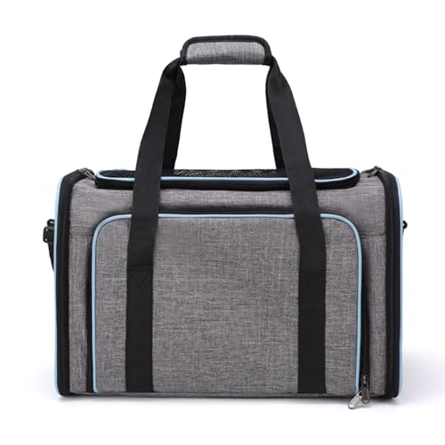 Mechkit Cat Carrier Outdoor Tragbarer Handheld -Haustasche Faltbar erweiterbarer Haustier -Rucksack Atmungsaktives Katzenkasten -Katzen -Rucksack für kleine mittelgroße große Größe (L) von MechKit