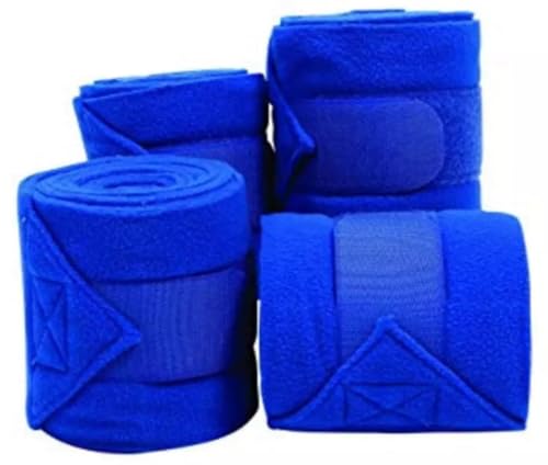 MedTool Fleece-Pferde-Polobandagen, 4 Stück, 10,2 cm breit, 3 m lang, Blau MedTool Fleece-Pferde-Polobandagen, 4 Stück, 10,2 cm breit, 3 m lang, Blau von MedTool