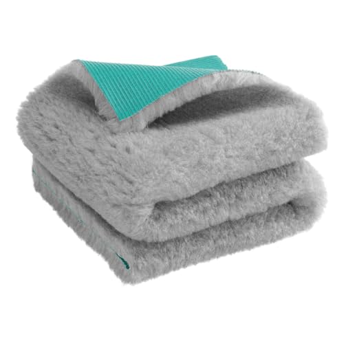 Medbed Premium - Die medizinische Hundedecke: rutschfest, feuchtigkeitsabsorbierend, atmungsaktiv und waschbar (grau, 70 x 100 cm) von Medbed