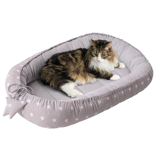Medi Partners Katzenbett Hundebett 75x60x10cm Katzenschlafplatz Kleine Mittelgroße Hunde Kissen Kuschelbett Katzen Nest Medi Partners Katzenbett Hundebett 75x60x10cm Katzenschlafplatz Kleine Mittelgroße Hunde Kissen Kuschelbett Katzen Nest von Medi Partners