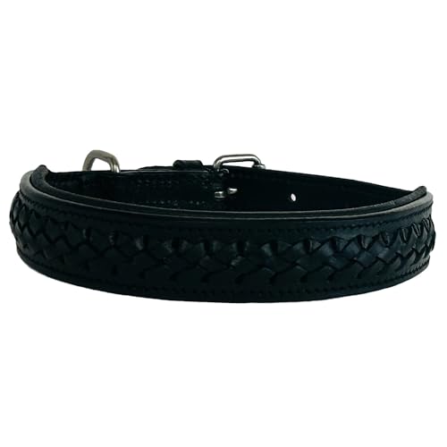 Hundehalsband Black Pepper, S - 45cm handgefertigt, Naturleder gepolstert, innen Nappaleder beige, L/B/H: 45 x 2,8 x 0,7cm - Kay-line Collection Hundehalsband Black Pepper, S - 45cm handgefertigt, Naturleder gepolstert, innen Nappaleder beige, L/B/H: 45 x 2,8 x 0,7cm - Kay-line Collection von MediMuc