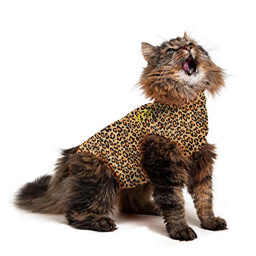 MPS Medical Pet Shirt Katze, Leoparden Print, XS von MPS