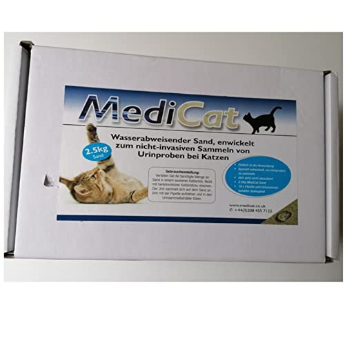 MediCat Katzenstreu | 2,5 kg | Zur Harngewinnung | Für alle Tiere, bei denen Urinproben benötigt werden geeignet | Stressfreie Methode zur Sammlung von Urinproben von MediCAT