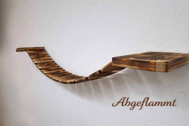Mehr Bewegung für Deine Katze – Der Eckpark Abgeflammt für kleine Räume – Abgeflammt / 75cm / 50cm von Medikratz