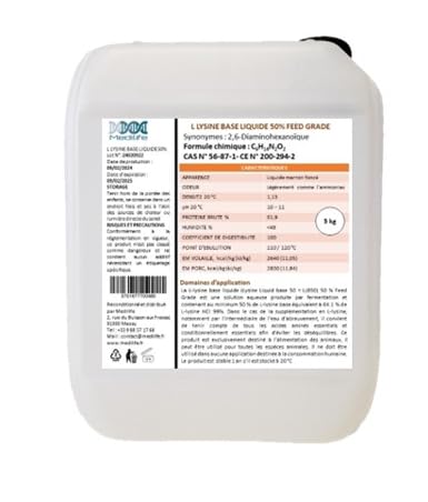 5 kg L Lysin Flüssigkeit 50 % für Tiere 5 kg L Lysin Flüssigkeit 50 % für Tiere von Medilife