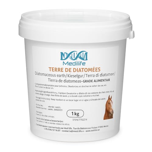 Medilife Kieselgur, Lebensmittelqualität, 1 kg, Nahrungsergänzungsmittel und Lufterfrischer für Tiere, vielseitig einsetzbar für Katzentoilette, Garten und Kosmetik Medilife Kieselgur, Lebensmittelqualität, 1 kg, Nahrungsergänzungsmittel und Lufterfrischer für Tiere, vielseitig einsetzbar für Katzentoilette, Garten und Kosmetik von Medilife