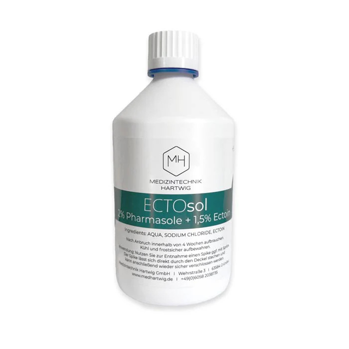 ECTOsol (2% Sole + 1,5% Ectoin) 0,5 Liter Für Masken- & Großraumvernebler von Medizintechnik Hartwig