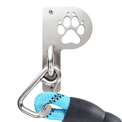 Medoparts Robuster Wandhaken für Hundeleine, sicheres Parken der Leine – Edelstahl-Haustier-Leinenhalter für große Hunde, P-förmiger Hundeleinenhalter für den Innen- und Außenbereich, Terrasse von Medoparts