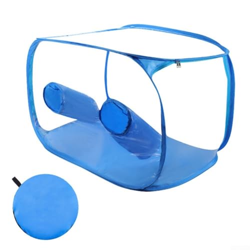 Luftbox für Pilzzucht mit faltbarem Rahmendesign, PVC-Material perfekt für die Zucht von Pilzen und die Durchführung wissenschaftlicher Experimente (blau) von MeevrgR